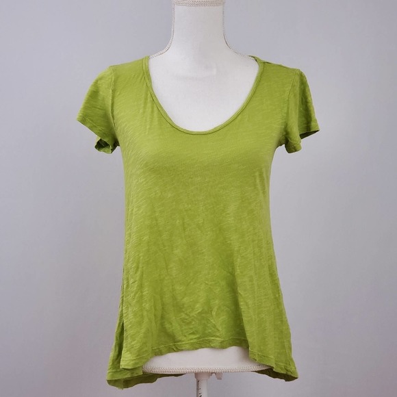 Left of Center Green Shirt with Back Cutouts - Picture 2 of 8